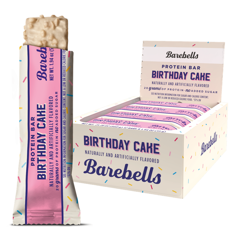 Barebells bar Birthday Cake