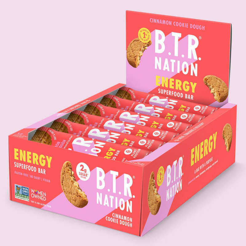 BTR Nation bar Cinnamon Cookie Dough