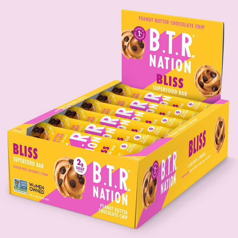 BTR Nation bar Peanut Butter Chocolate Chip