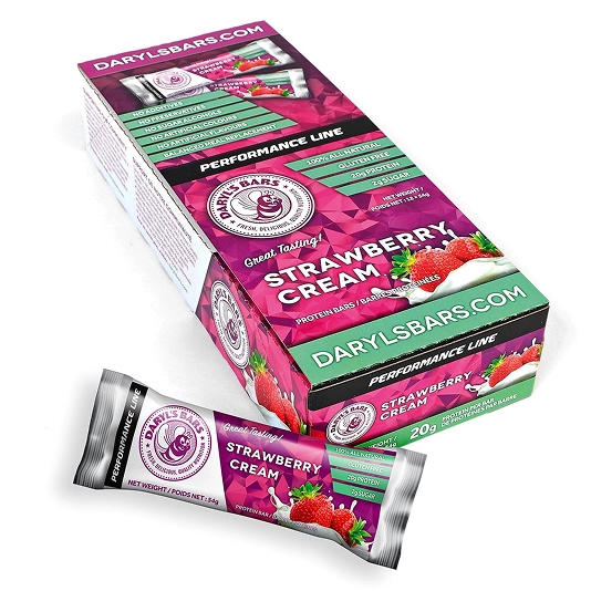 Daryl's Bars bar Strawberry Cream