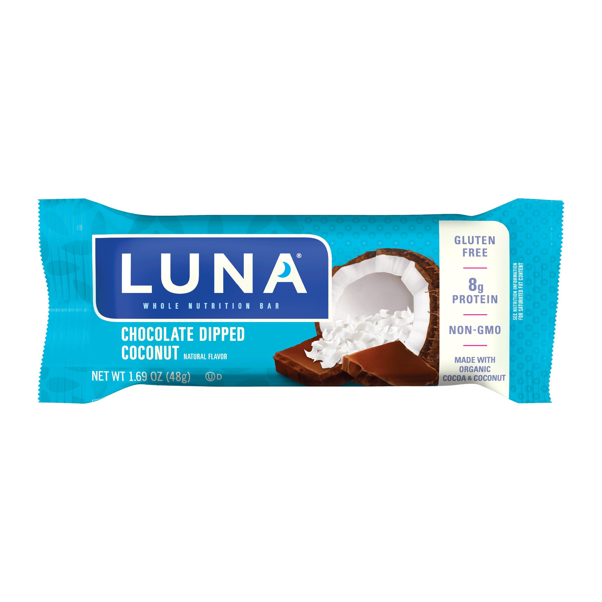 Luna bar Chocolate Dipped Coconut