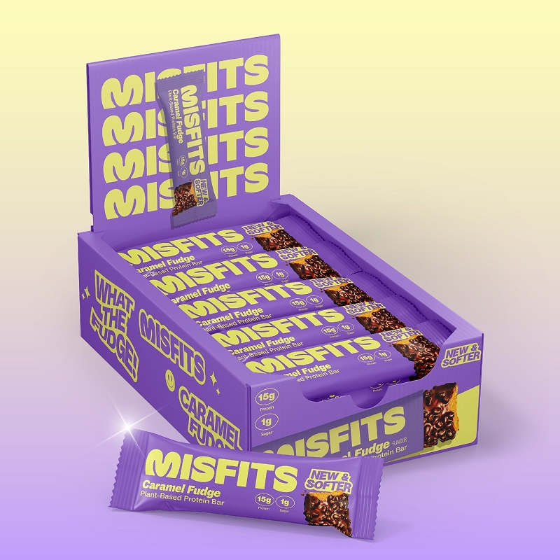 Misfits bar Caramel Fudge