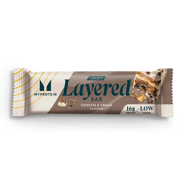 Myprotein bar Crispy Layered Cookies and Cream