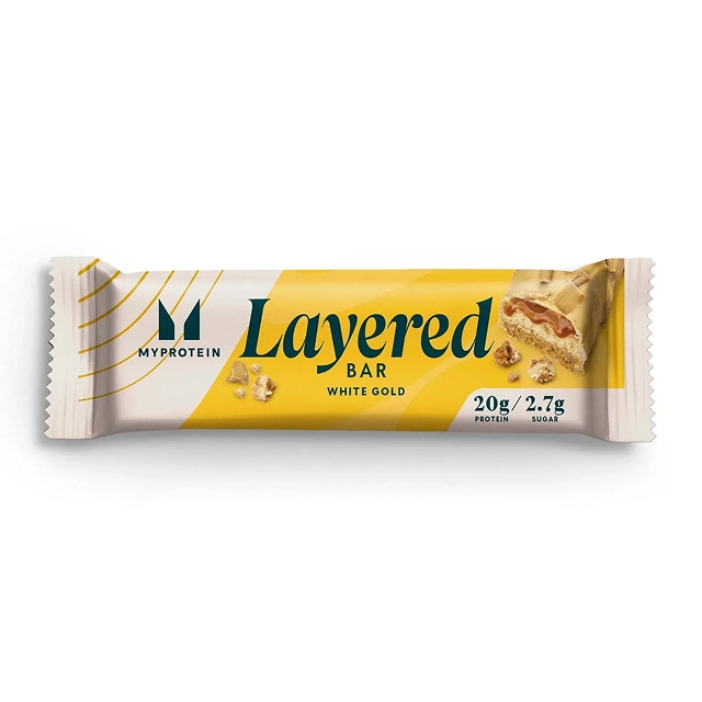 Myprotein bar Layered White Gold