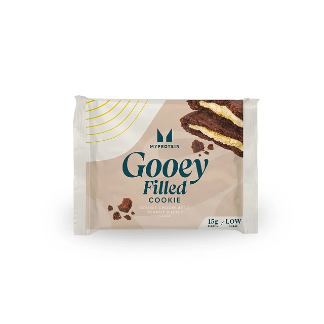 Myprotein cookie Vegan Gooey Double Chocolate & Peanut Butter Filled