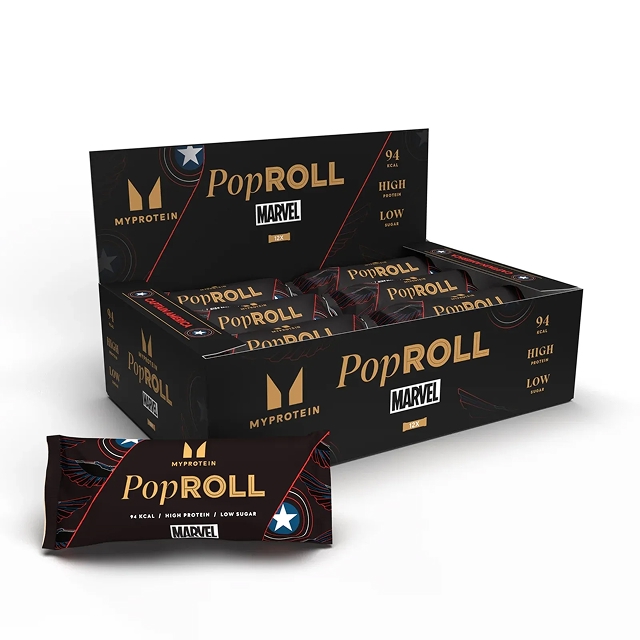 Myprotein dessert Vanilla Raspberry Pop Rolls