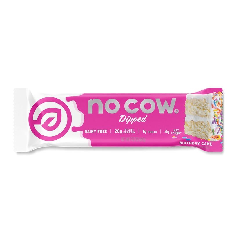 No Cow bar Dipped Birthday Cake