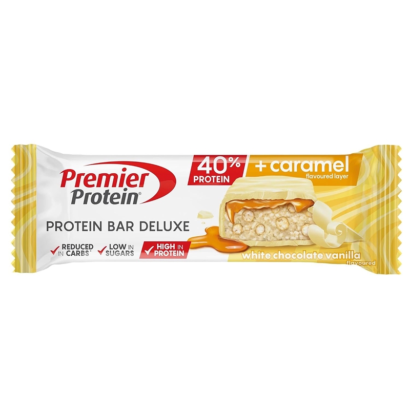 Premier Protein bar Deluxe White Chocolate Vanilla
